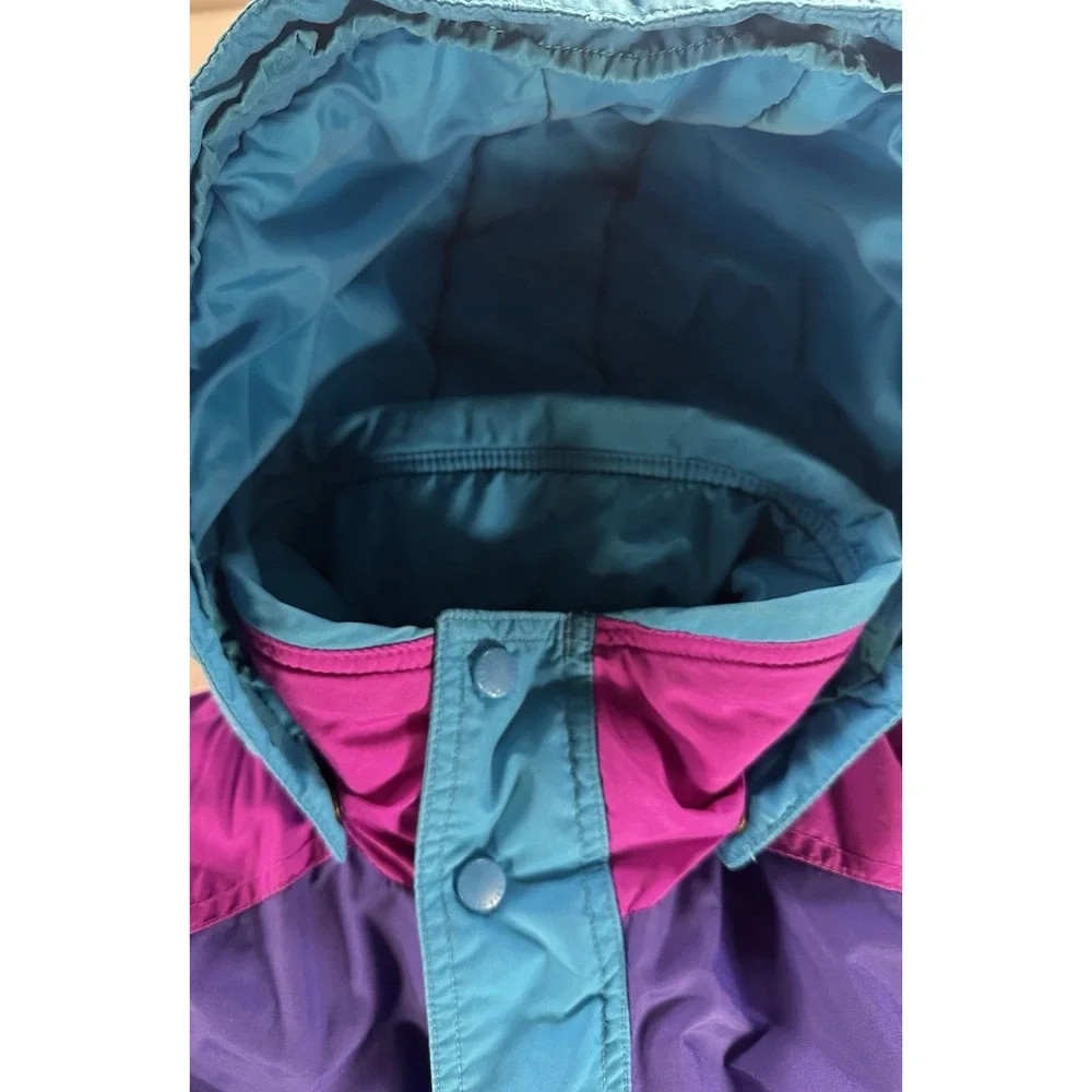 Vintage Columbia Coat Girls 14/16‎ Purple Williwaw Retro Color Block Ski Jacket